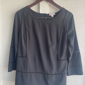 Merona Black Shirt with Stitch Detail